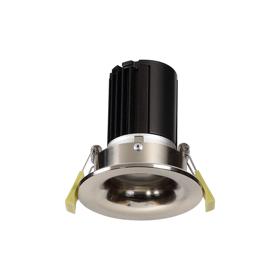 DM200789  Bruve 10 Tridonic Powered 10W 4000K 810lm 36° CRI>90 LED Engine Satin Nickel Fixed Round Recessed Downlight, Inner Glass cover, IP65